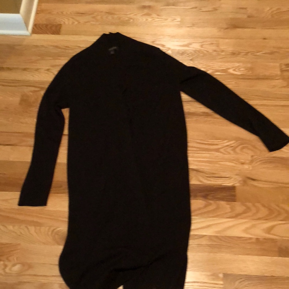 Long merino cardigan